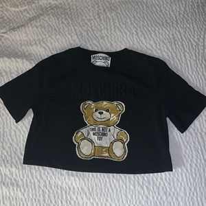 Moschino black crop top